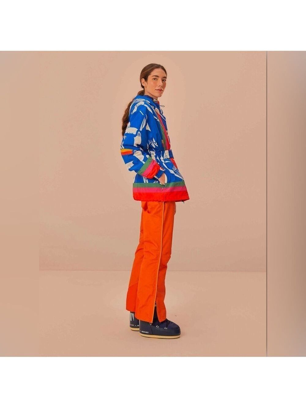 Farm Rio Orange Ski Pants - Picture 4 of 11